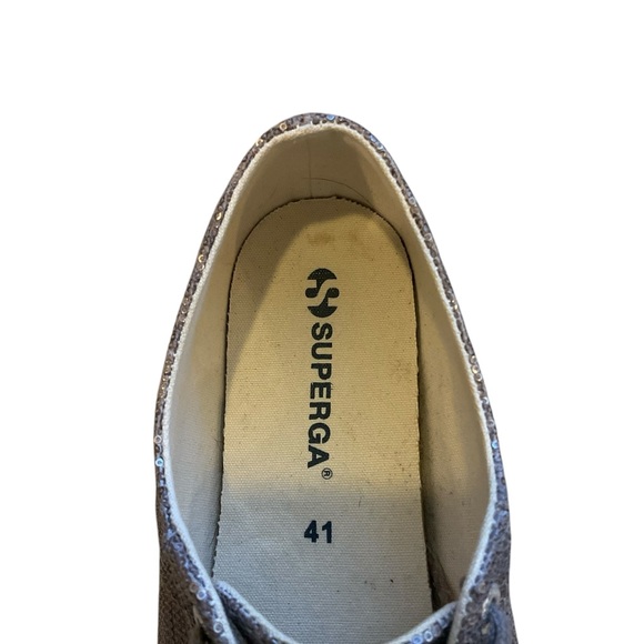 Superga metallic low top lace up sneaker - Picture 9 of 10